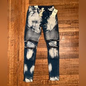 NWT stretchy jean joggers